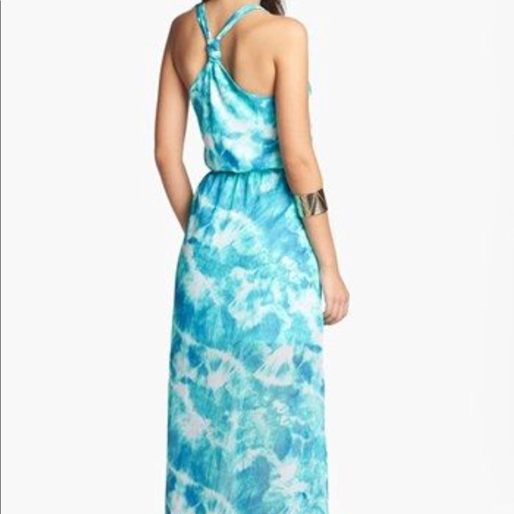 Nordstrom blue tie dye maxi dress